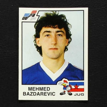 Euro 84 No. 124 Panini sticker Mehmed Bazdarevic