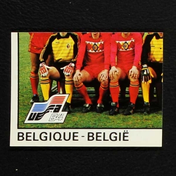 Euro 84 No. 084 Panini sticker Belgique part 3
