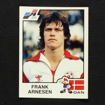 Euro 84 Nr. 074 Panini Sticker Frank Arnesen