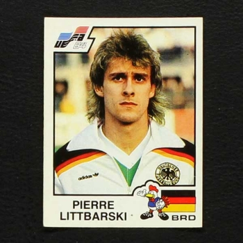 Euro 84 No. 152 Panini sticker Pierre Littbarski