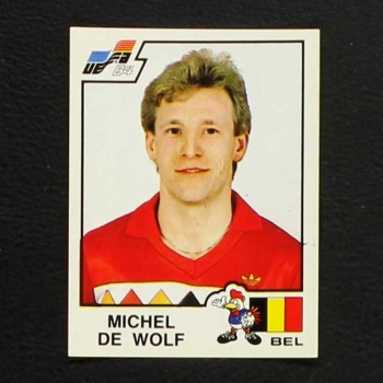 Euro 84 No. 092 Panini sticker Michel de Wolf