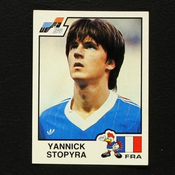 Euro 84 Nr. 054 Panini Sticker Yannick Stopyra