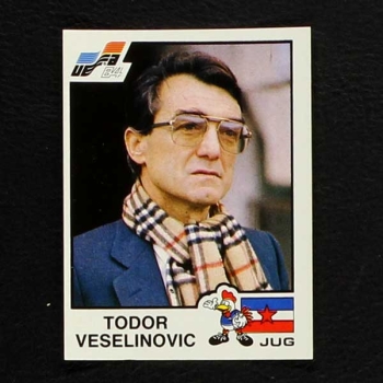 Euro 84 Nr. 112 Panini Sticker Todor Veselinovic