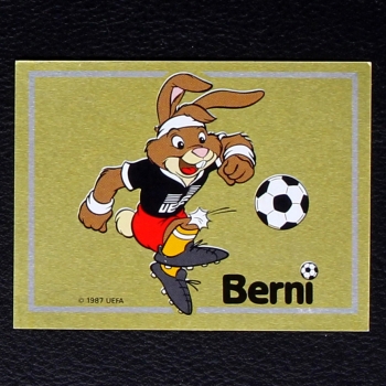 Berni Sticker  No. 1 Panini - Euro 88