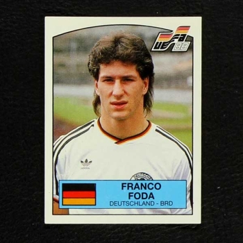 Euro 88 Nr. 057 Panini Sticker Franco Foda
