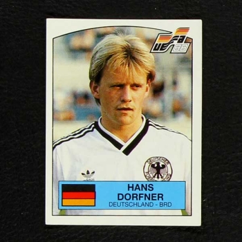 Euro 88 No. 063 Panini sticker Hans Dorfner