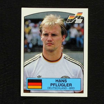 Euro 88 Nr. 058 Panini Sticker Hans Pflügler