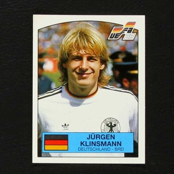 Euro 88 No. 071 Panini sticker Jürgen Klinsmann