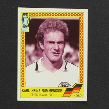 Euro 88 Nr. 015 Panini Sticker Karl-Heinz Rummenigge 1980