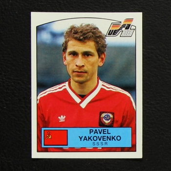 Euro 88 Nr. 250 Panini Sticker Pavel Yakovenko