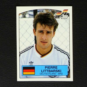 Euro 88 No. 068 Panini sticker Pierre Littbarski