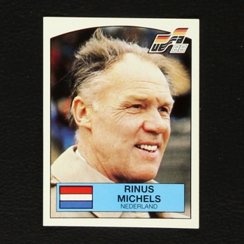 Euro 88 No. 213 Panini sticker Rinus Michels