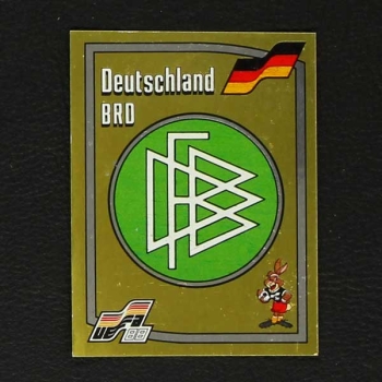 Euro 88 No. 050 Panini sticker badge Deutschland
