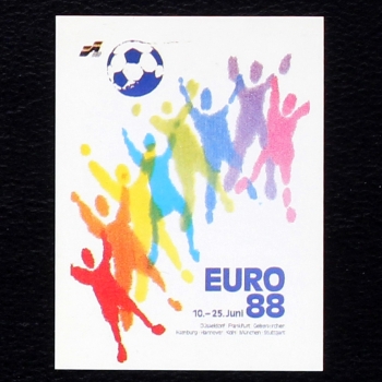 Plakat Sticker No. 3 Panini - Euro 88