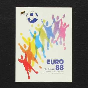 Euro 88 Nr. 003 Panini Sticker Plakat