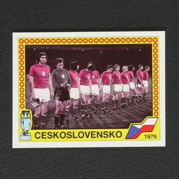 Euro 88 No. 013 Panini sticker team Ceskoslovensko 1976