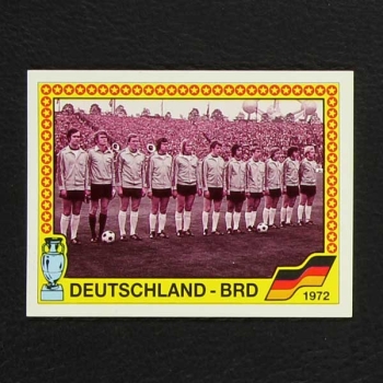 Euro 88 No. 011 Panini sticker team Deutschland-BRD 1972