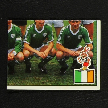 Euro 88 No. 183 Panini sticker team Eire below right