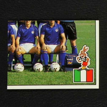 Euro 88 No. 074 Panini sticker team Italia below right