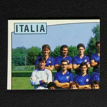 Euro 88 Nr. 072 Panini Sticker Italia oben links