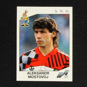 Euro 92 No. 183 Panini sticker Aleksandr Mostovoj