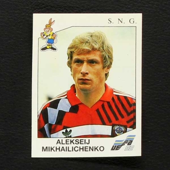 Euro 92 No. 182 Panini sticker Alekseij Mikhailichenko