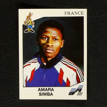Euro 92 No. 059 Panini sticker Amara Simba