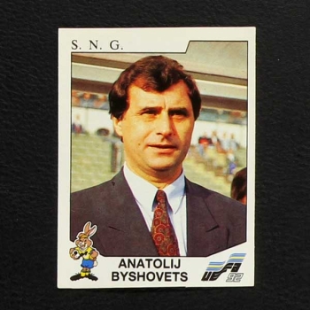 Euro 92 No. 168 Panini sticker Anatolij Byshovets