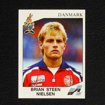 Euro 92 No. 223 Panini sticker Brian Steen Nielsen