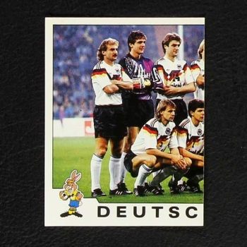 Euro 92 No. 189 Panini sticker Deutschland left