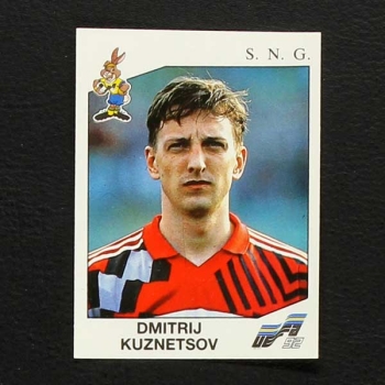 Euro 92 No. 181 Panini sticker Dmitrij Kuznetsov