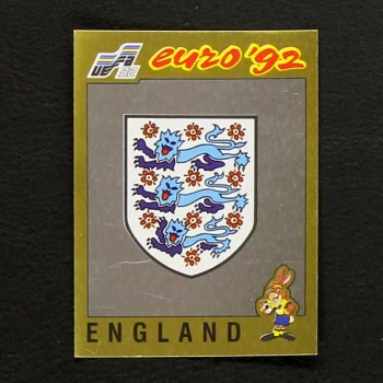 Euro 92 Nr. 092 Panini Sticker England Wappen