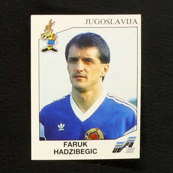 Euro 92 No. 076 Panini sticker Faruk Hadzibegic