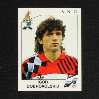 Euro 92 No. 177 Panini sticker Igor Dobrovolskij