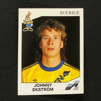 Euro 92 No. 038 Panini sticker Johnny Ekström