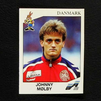 Euro 92 No. 226 Panini sticker Johnny Molby