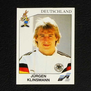 Euro 92 No. 210 Panini sticker Jürgen Klinsmann