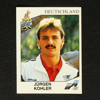 Euro 92 No. 200 Panini sticker Jürgen Kohler