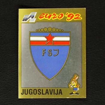 Euro 92 Nr. 067 Panini Sticker Jugoslavija Wappen