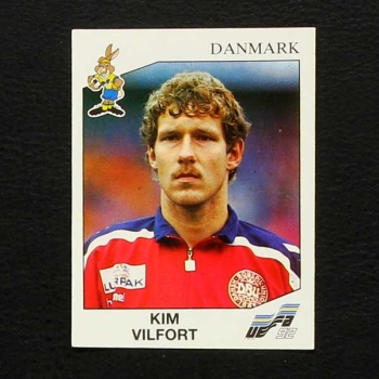 Euro 92 No. 227 Panini sticker Kim Vilfort