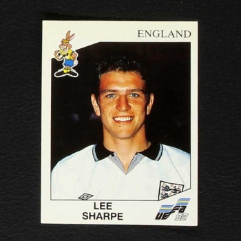 Euro 92 No. 108 Panini sticker Lee Sharpe
