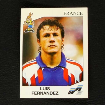 Euro 92 No. 055 Panini sticker Luis Fernandez