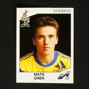 Euro 92 Nr. 022 Panini Sticker Mats Gren