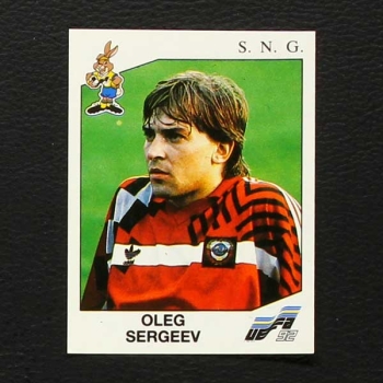 Euro 92 No. 188 Panini sticker Oleg Sergeev