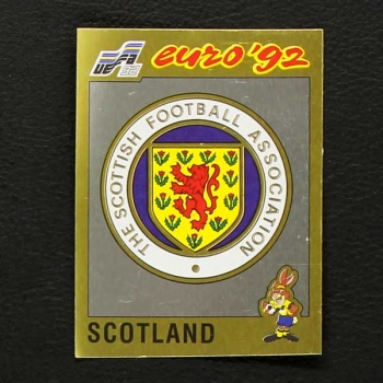 Euro 92 No. 142 Panini sticker Scotland badge