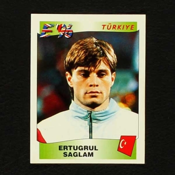 Euro 96 No. 332 Panini sticker Ertugrul Saglam