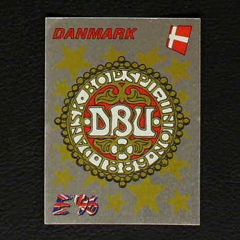 Euro 96 No. 275 Panini sticker badge Danmark