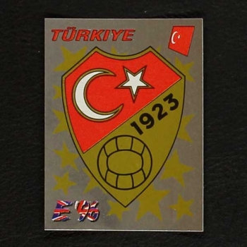 Euro 96 No. 315 Panini sticker badge Türkiye