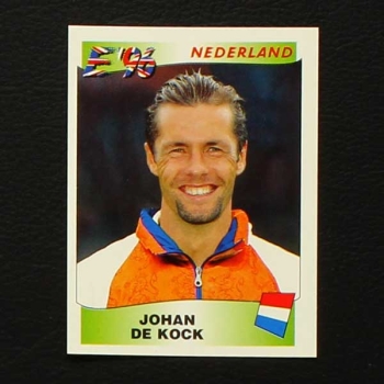 Euro 96 Nr. 082 Panini Sticker Johan de Kock