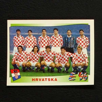 Euro 96 No. 336 Panini sticker team Hrvatska